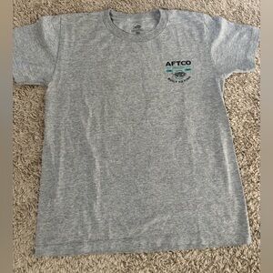 AFTCO Heather Gray Tee with Logo